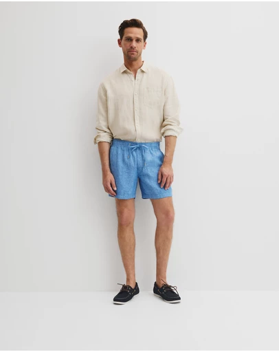 Country Road - Organically Grown Linen Drawcord Short
