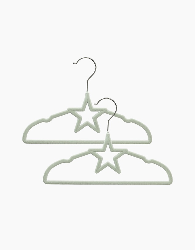 Living Textiles - 10pk Baby Coat Hangers - Stars/Sage