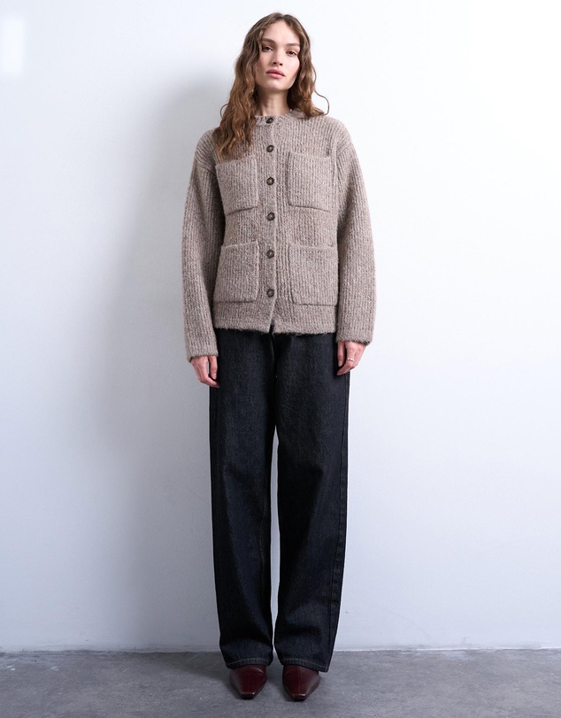 TOPSHOP - Topshop Knitted Double Pocket Jacket