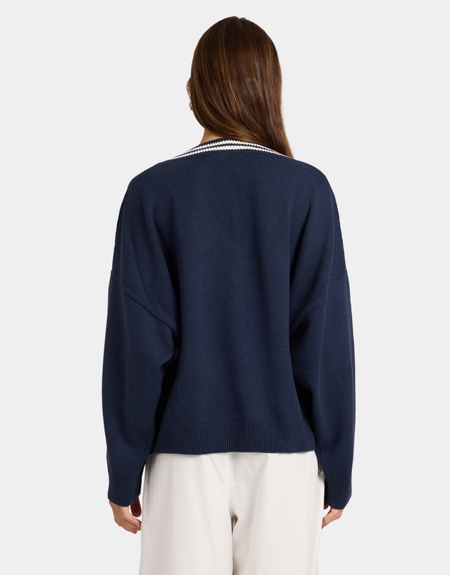 Roxy - Womens Surf School V Neck Jumper