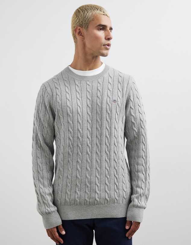 Gant - Cotton Cable Crew Neck Knit