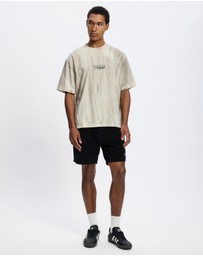 Thrills - Cut Shattered Box Fit Oversized Cropped Tee