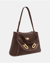 JW PEI - Rhea Pebbled Double Buckle Shoulder Bag