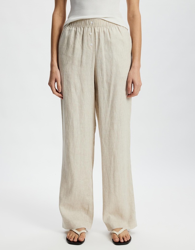 White By FTL - Robin Linen Pants
