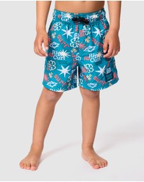 Rip Curl - Wave Dayz Volley Shorts - Kids