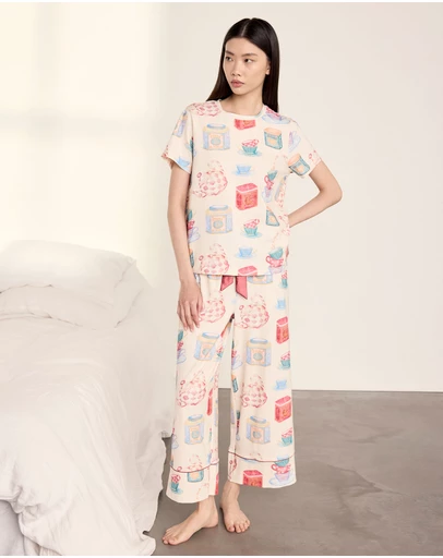 Chelsea Peers - Organic Cotton Tea Pots Pyjama Set