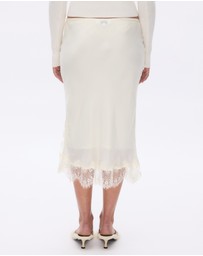 Minima Esenciales - Rosalie Lace Detail Midi Skirt