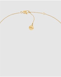 Furla - Flora Gold-Tone & Black Enamel Necklace