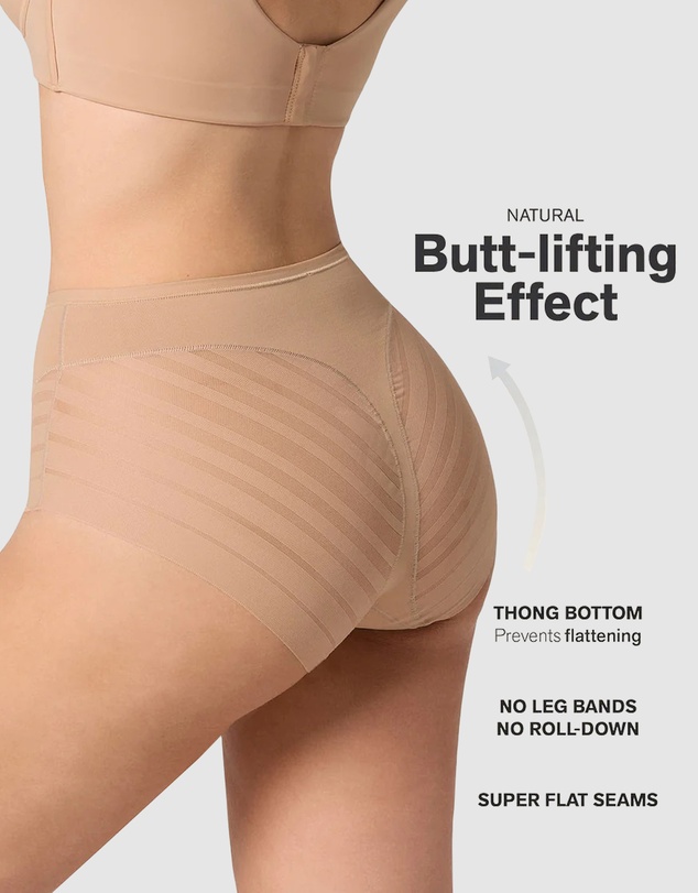 Leonisa - Lace Stripe Undetectable Seamless Shaping Brief