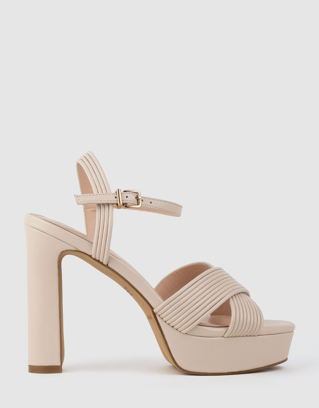 Edward Meller - SORROW110 Tubed Crossover Platform Sandal
