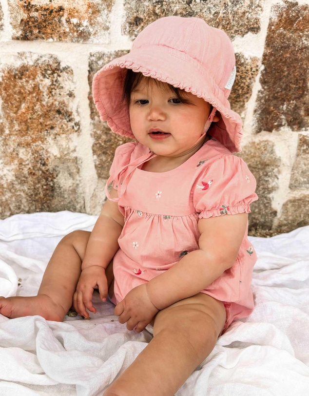 Purebaby - Embroidered Bodysuit -Kids-Babies