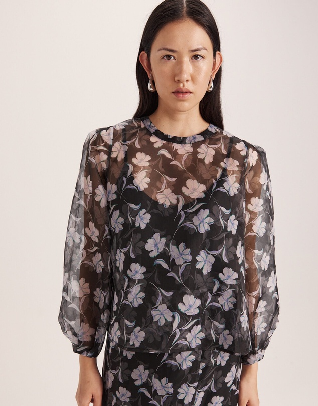 SABA - Primrose Silk Organza Top