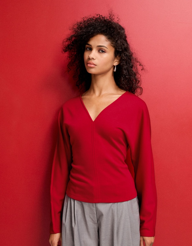 Forcast - Tate V-Neck Dolman Sleeve Top