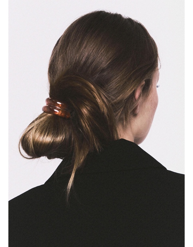 Noah The Label - Double Curve Resin Hair Tie | Amber