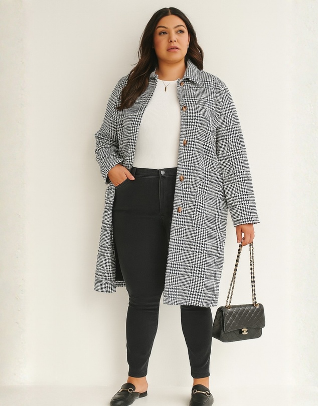 Esther & Co - Polaris Coat - Print