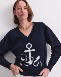 Sportscraft - Anchor Jacquard Sweater