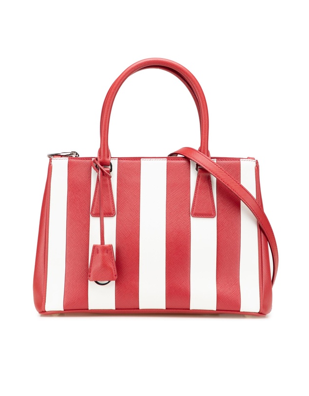 Pre-Loved by Azura Reborn - Pre-Loved Small Bicolor Saffiano Galleria Double Zip Satchel