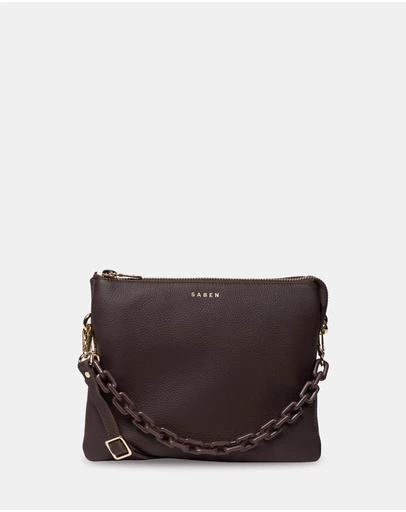 SABEN - Matilda Crossbody Cacao + Tonal Chain
