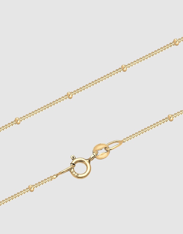 Elli Jewelry - Necklace Flower 925 Sterling Silver Gold-Plated