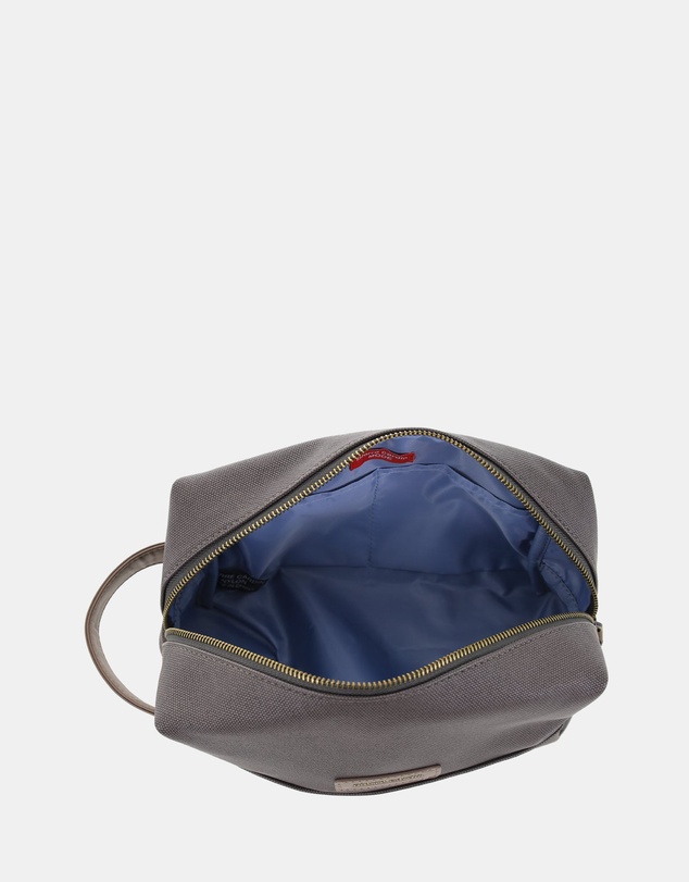Pierre Cardin - Pierre Cardin Coated Canvas Travel Toiletry Bag