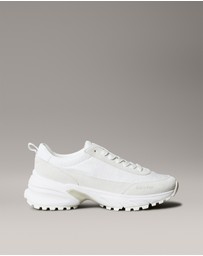 Calvin Klein - Suede and Emblem Logo Nylon Trainers