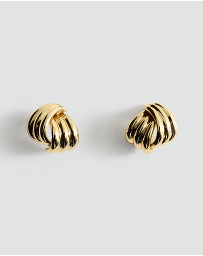 M.N.G - Intertwined Knot Earrings