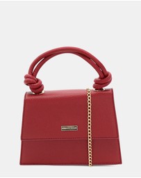 Morgan & Taylor - Naomi Top Handle Bag in Burgundy Red