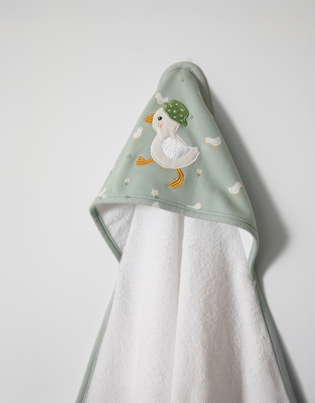 Living Textiles - Organic Hooded Towel - Goosey Goosey