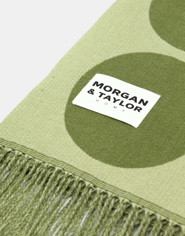 Morgan & Taylor - Ginger Throw Blanket in Green