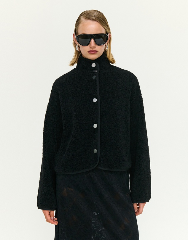 Staple the Label - Katya Crop Sherpa Jacket