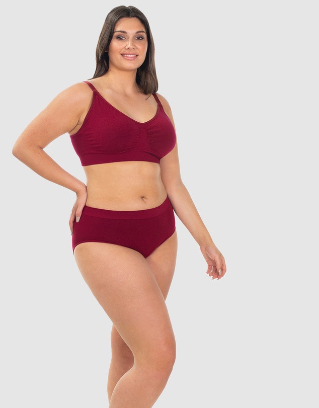 B Free Intimate Apparel - Wire-free Bamboo Padded Bra (B-C-D-DD-E-F-G-H) Cup