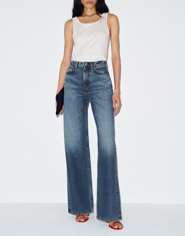Reformation - Cary High Rise Slouchy Wide Leg Jeans