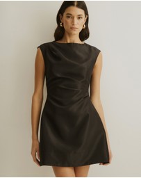 Atmos&Here - Rosie Structured Satin Mini Dress