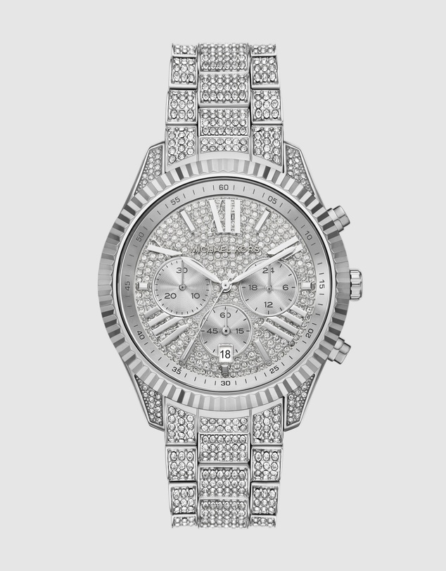 Michael Kors - Lexington Silver Chronograph Watch