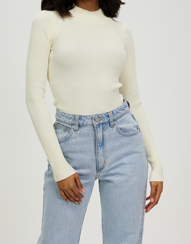White By FTL - Pansy Rib Top