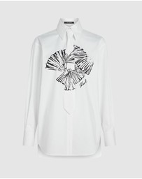 Karl Lagerfeld - Poplin Tie Shirt