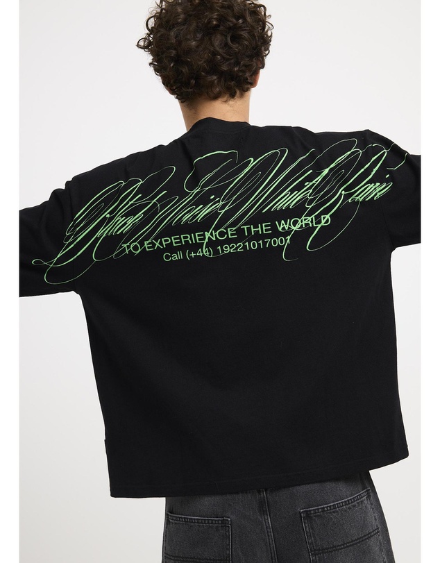 Black Noise White Rain - Charm Long Sleeve Shirt