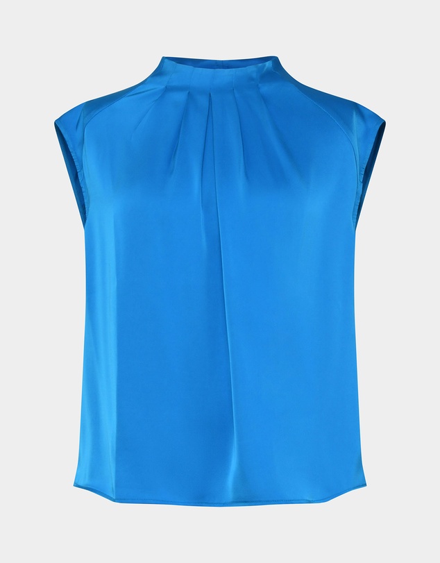Forcast - Kiar Pleated Satin Top