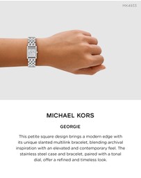 Michael Kors - Georgie Silver Tone Analogue Watch