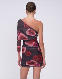 Suboo - Frida Draped Off Shoulder Long Sleeve Mini