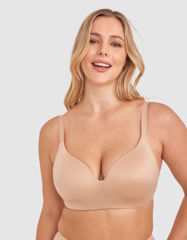 Bras N Things - Body Bliss Wirefree Full Cup Bra - Nude