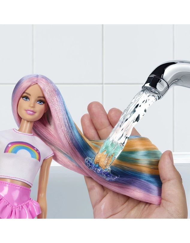 Barbie - NEW Rainbow Sparkle Hair Play 1