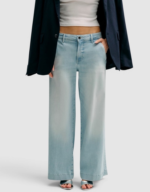GUESS - High-Rise Eco Zoya Wide Leg Crop Jeans