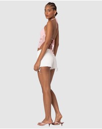 EDIKTED - Jada Open Back Crochet Top