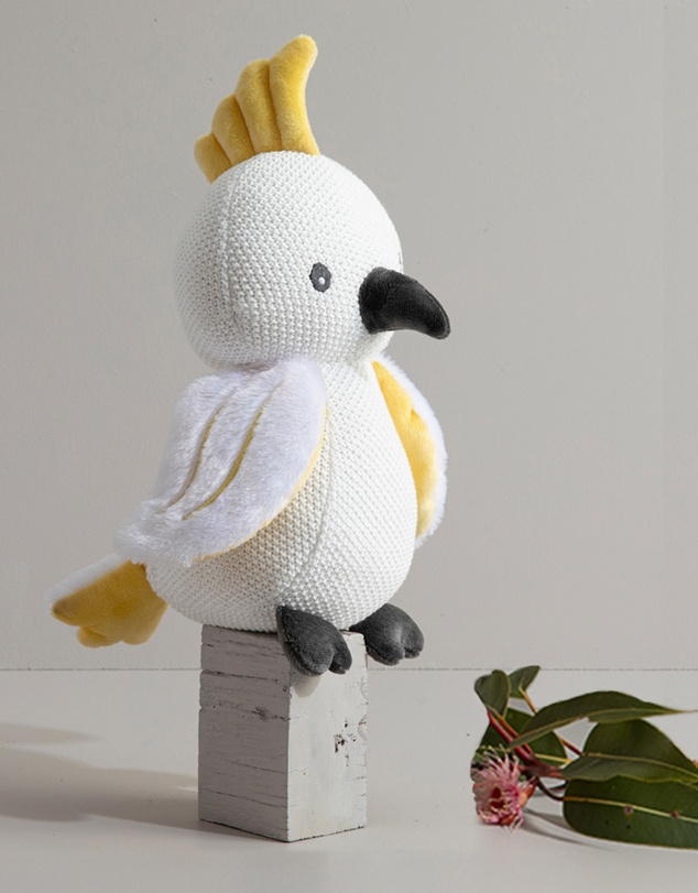 Living Textiles - Knitted Toy - Colin the Cockatoo