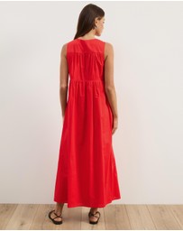 Atmos&Here - Louisa V-Neck Midi Dress