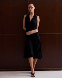 Style Addict - Celia Gathered Tie Skirt