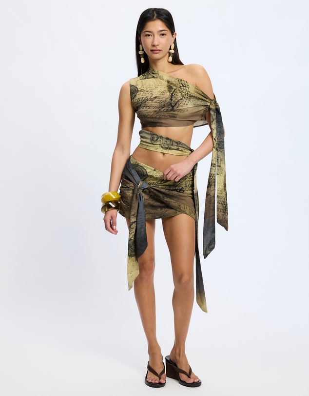 Jaded London - Draped Tie Scarf Top