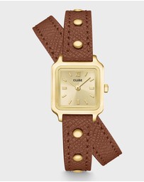 Cluse - Gracieuse Mini Watch Double Leather, Nutshell Brown