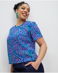 The Social Outfit - Fariba's Triangles Silk Tee